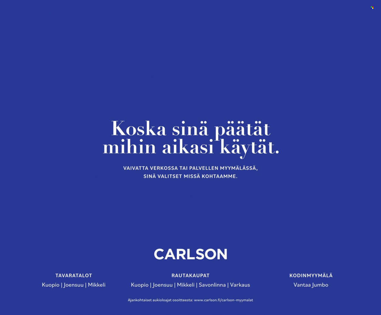 Carlson tarjouslehti  - 01.06.2023 - 18.06.2023.
