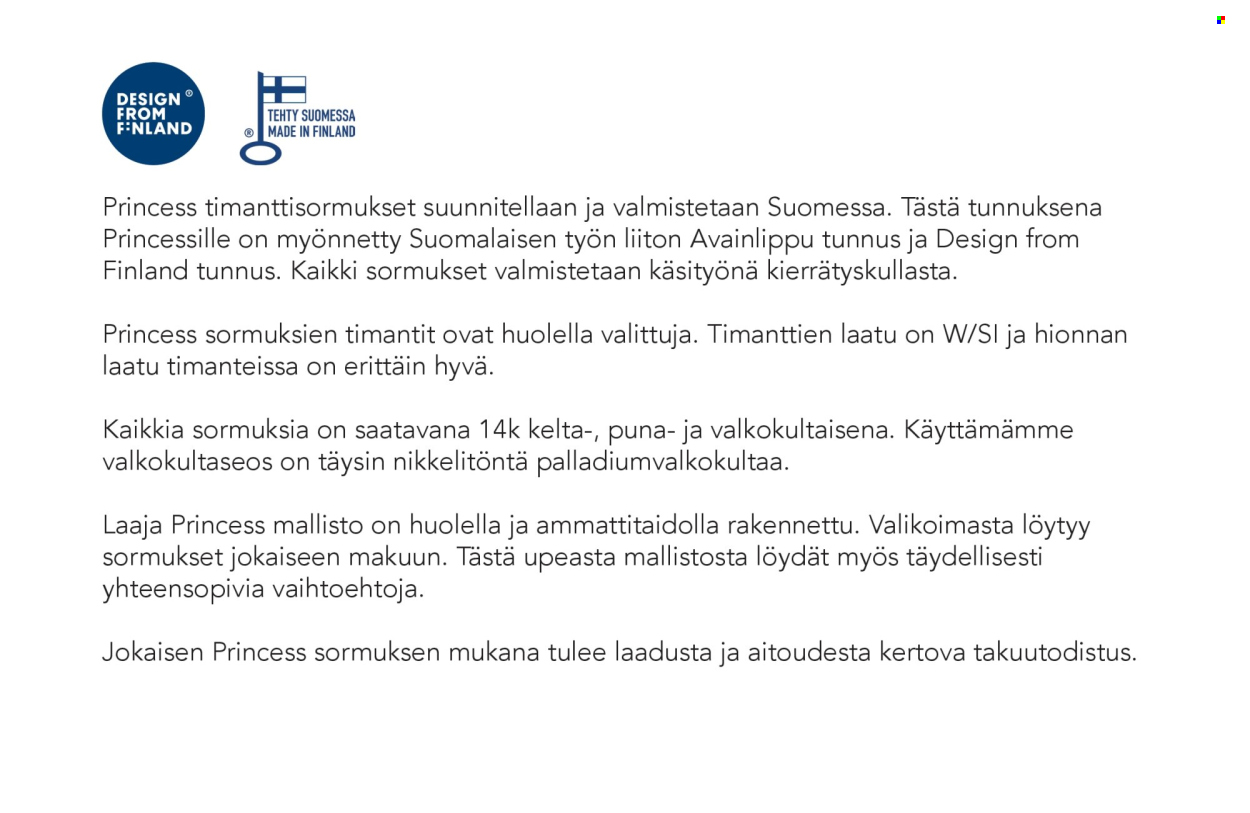 Kultajousi tarjouslehti .