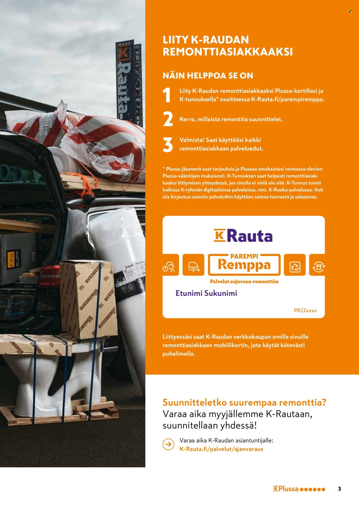 K-Rauta tarjouslehti .