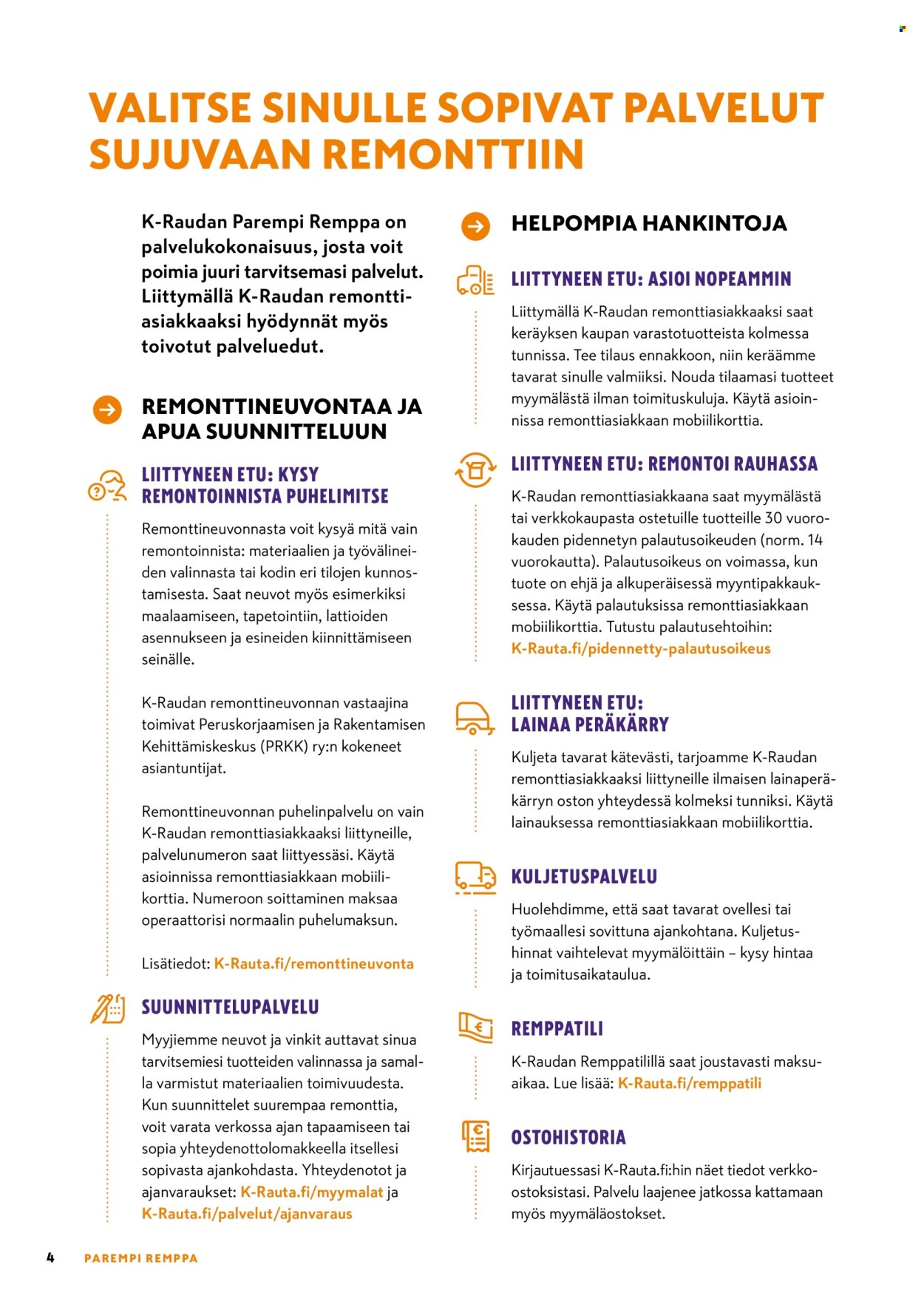 K-Rauta tarjouslehti .