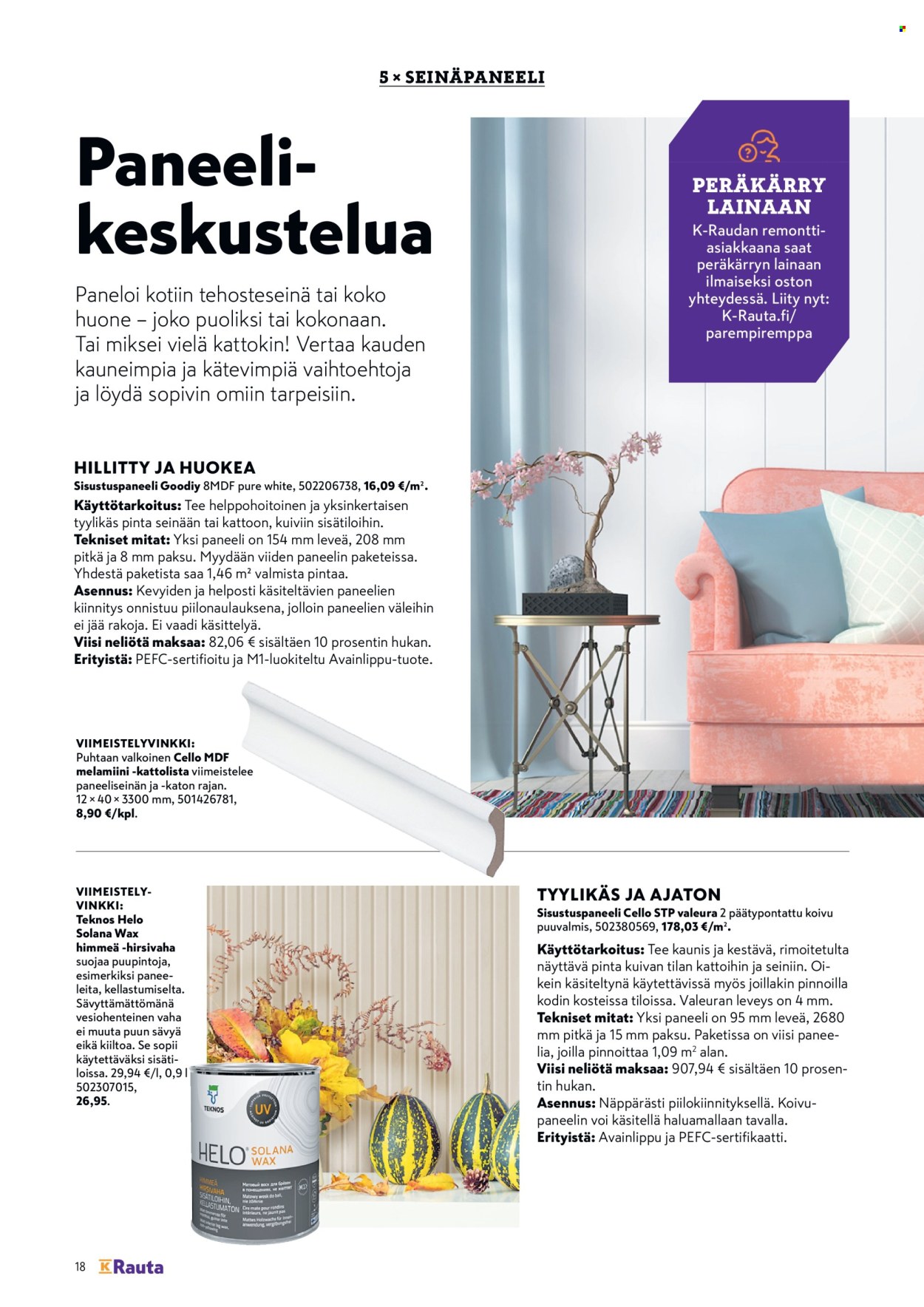 K-Rauta tarjouslehti .