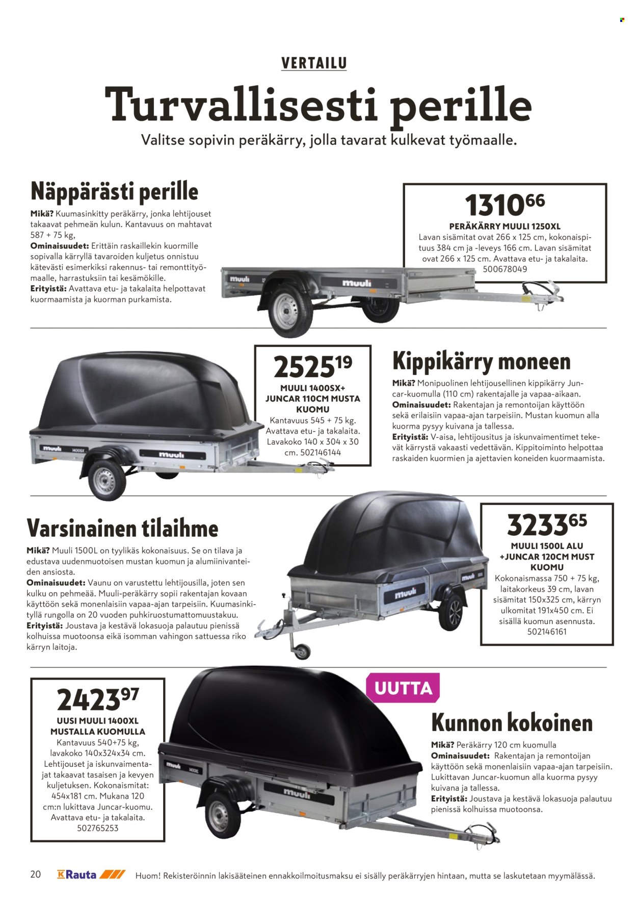 K-Rauta tarjouslehti .