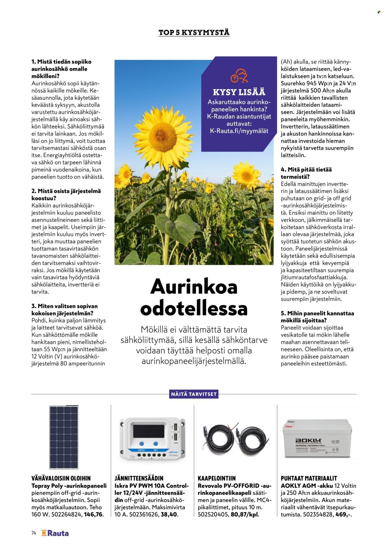 K-Rauta tarjouslehti .