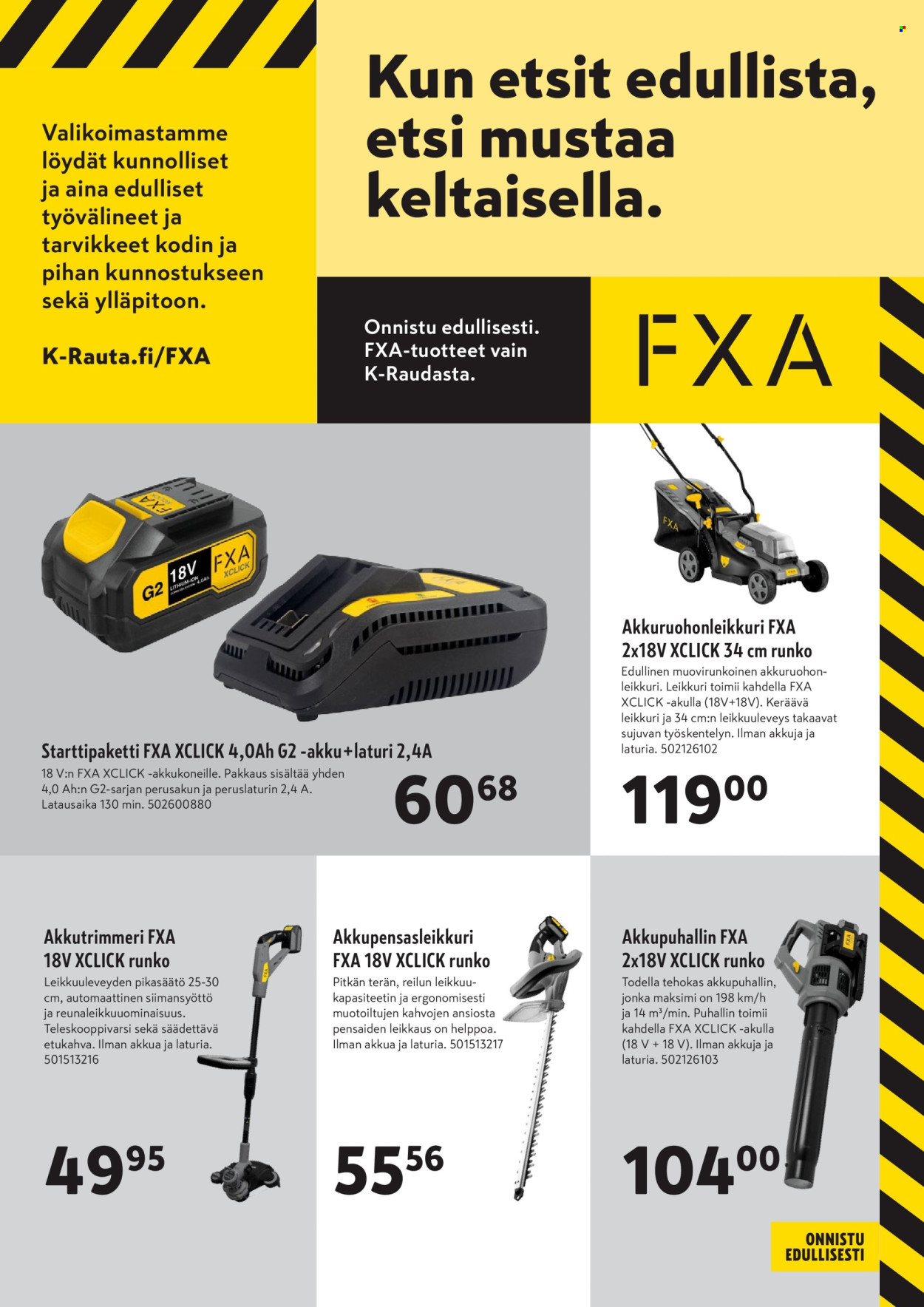 K-Rauta tarjouslehti .
