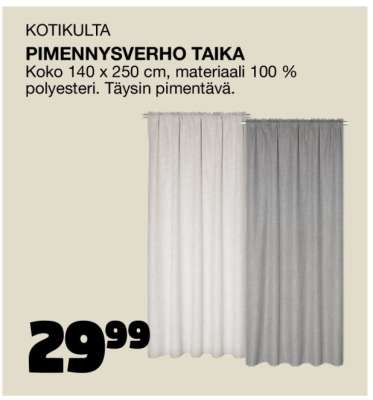 Kotikulta Pimennysverho Taika