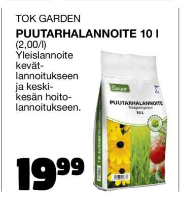 TOK GARDEN PUUTARHALANNOITE 10 l