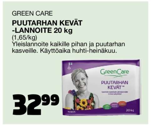 PUUTARHAN KEVÄT -LANNOITE 20 kg