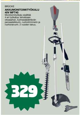 BRÜCKE Akkumonitoimityökalu 40V MFT40