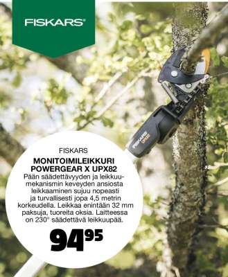 Fiskars Monitoimileikkuri PowerGear X UPX82