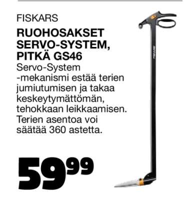 Fiskars Ruohosakset Servo-System, Pitkä GS46