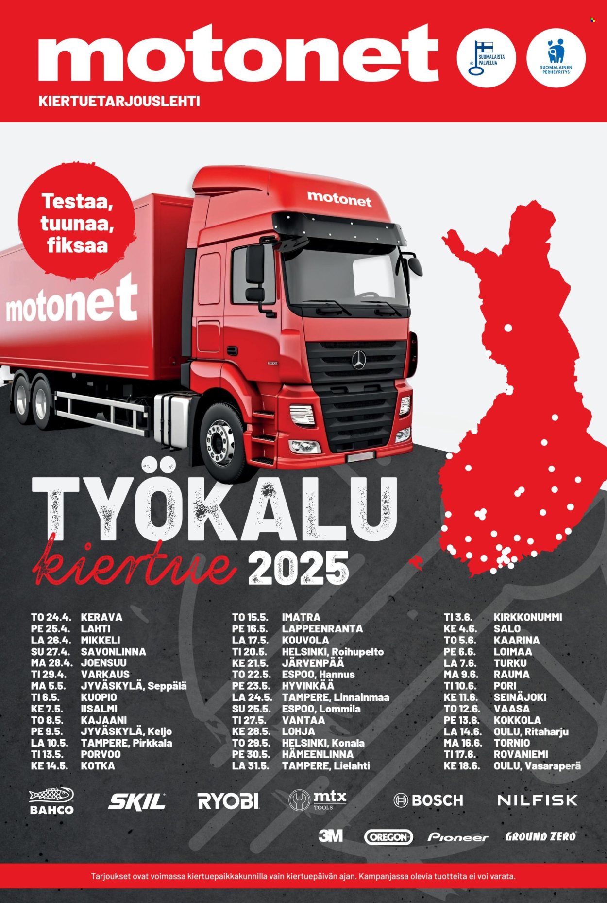 Motonet tarjouslehti  - 24.04.2025 - 18.06.2025.