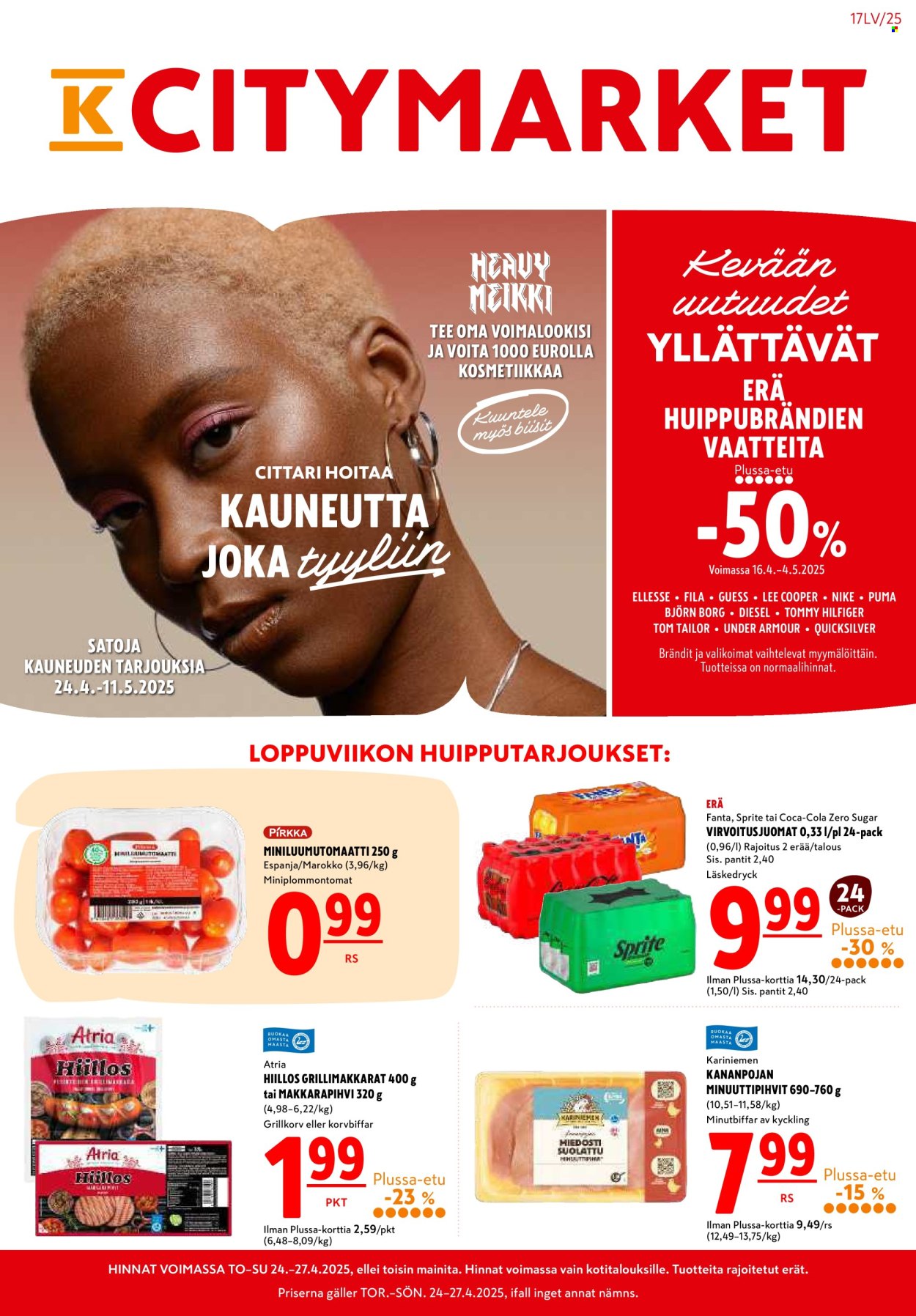 K-citymarket tarjouslehti  - 24.04.2025 - 11.05.2025.