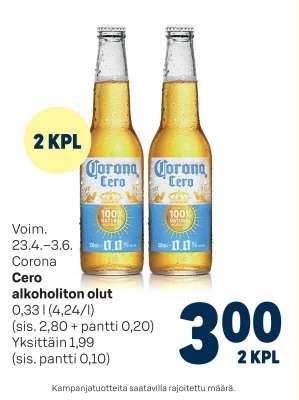 Corona Cero alkoholiton olut