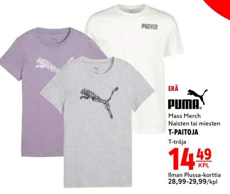 PUMA Mass Merch Naisten tai miesten T-PAITOJA