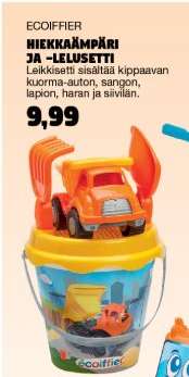 ECOIFFIER Hiekkaämpäri ja -lelusetti