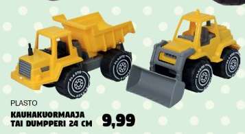 Plasto Kauhakuormaaja tai Dumpperi 24 cm