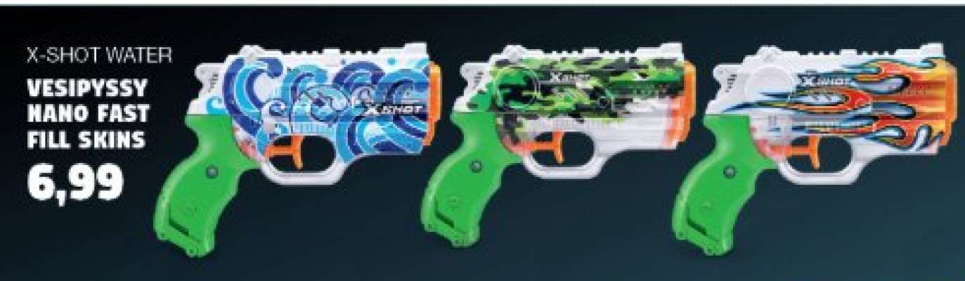 X-Shot Water Vesipyssy Nano Fast Fill Skins