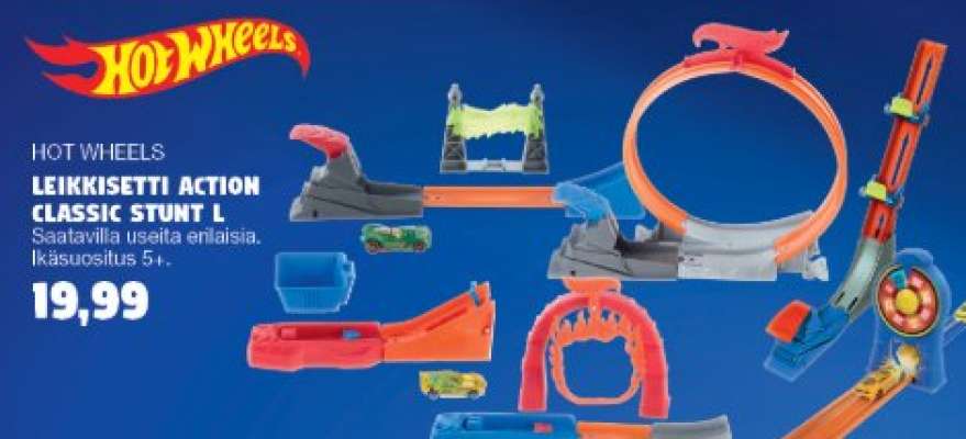 Hot Wheels Leikkisetti Action Classic Stunt L