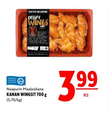 Naapurin Maalaiskana KANAN WINGSIT 700 g