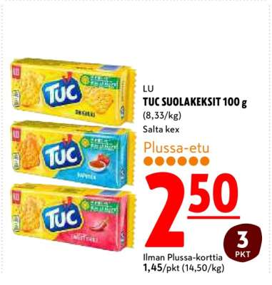 TUC SUOLAKEKSIT 100 g