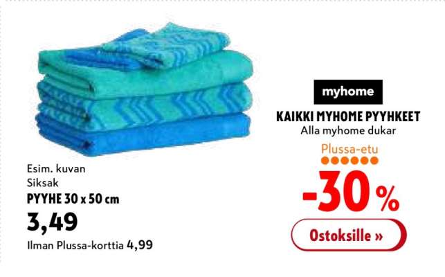 KAIKKI MYHOME PYYHKEET