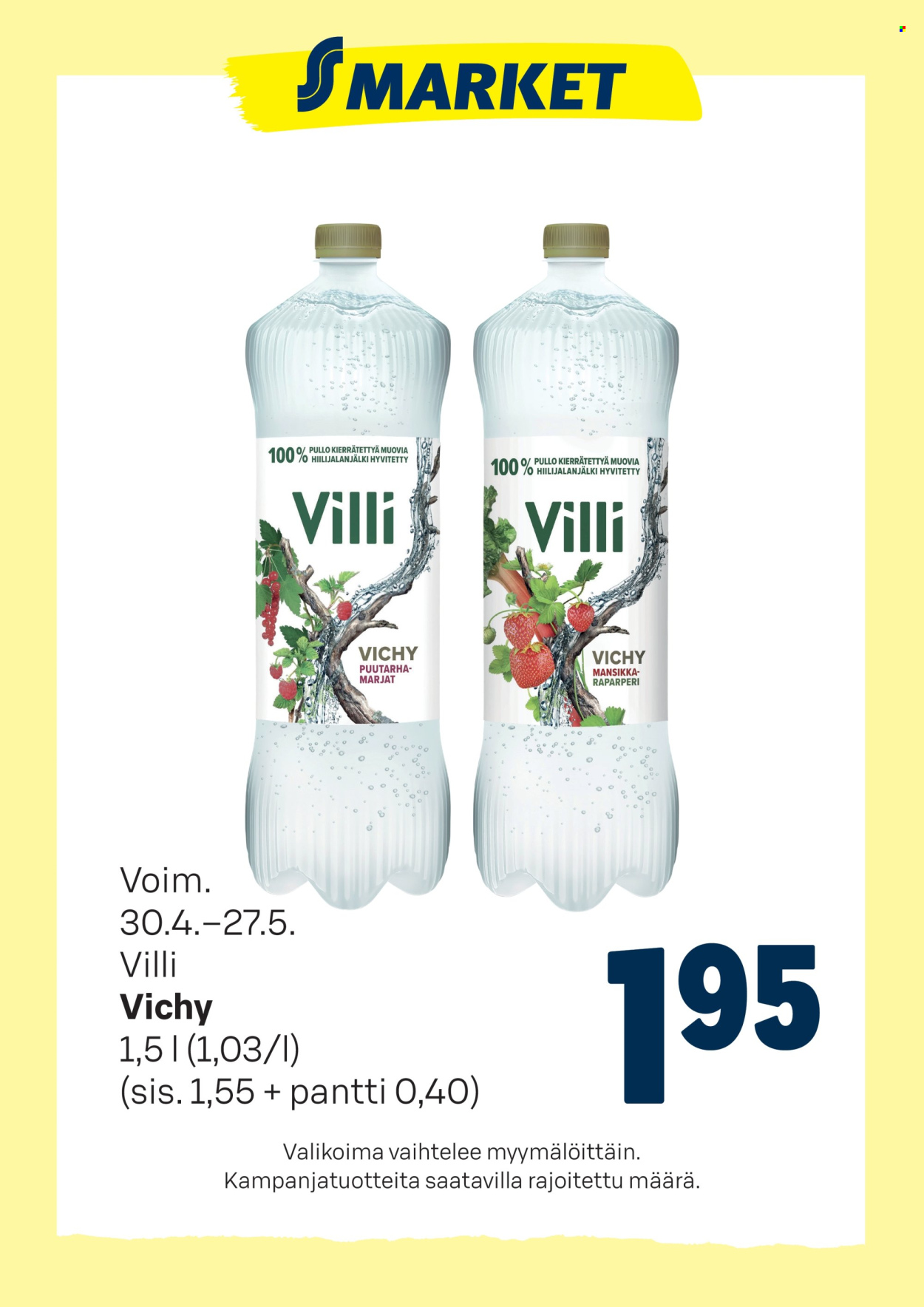 S-market tarjouslehti  - 30.04.2025 - 27.05.2025.