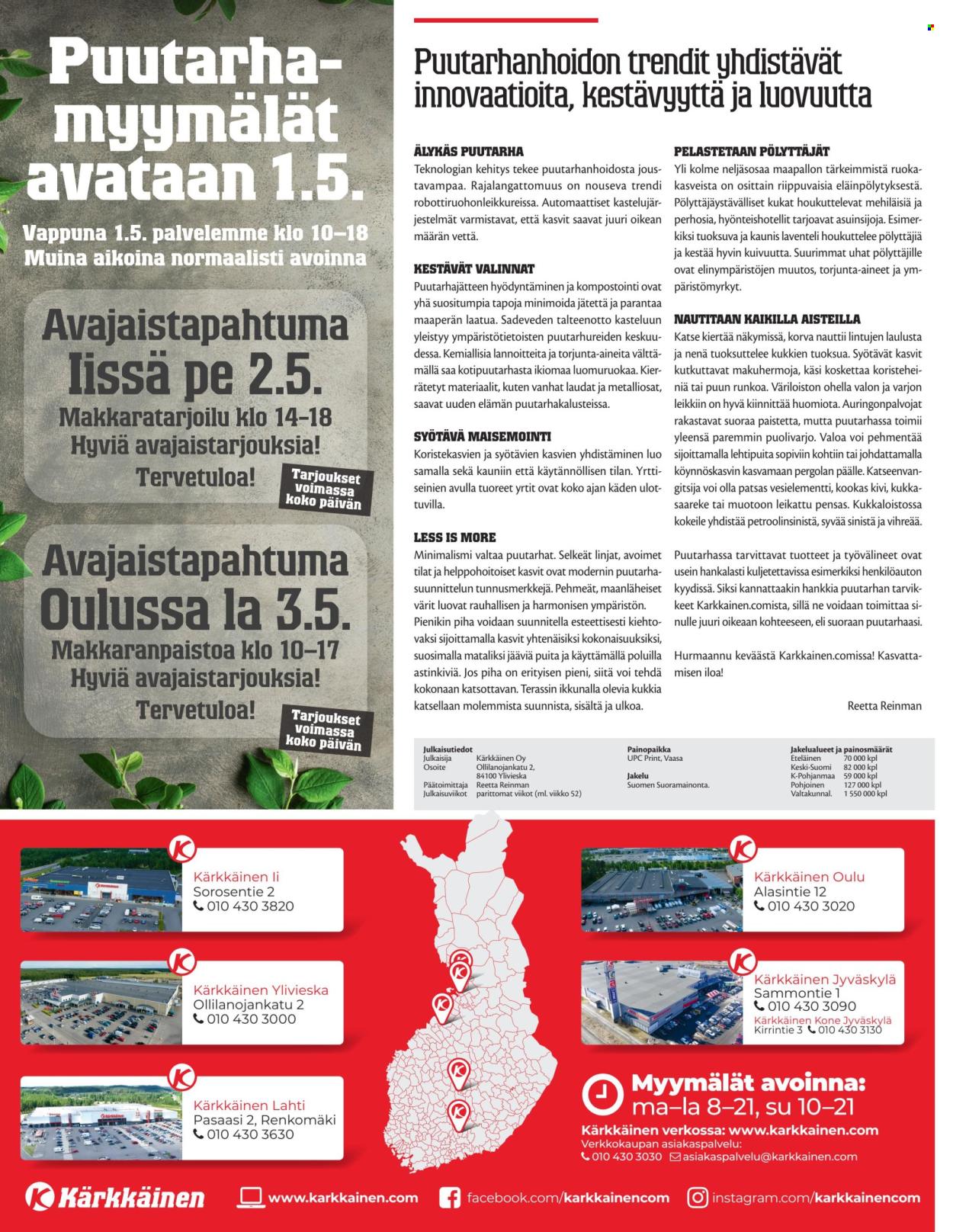 Kärkkäinen tarjouslehti  - 30.04.2025 - 13.05.2025.