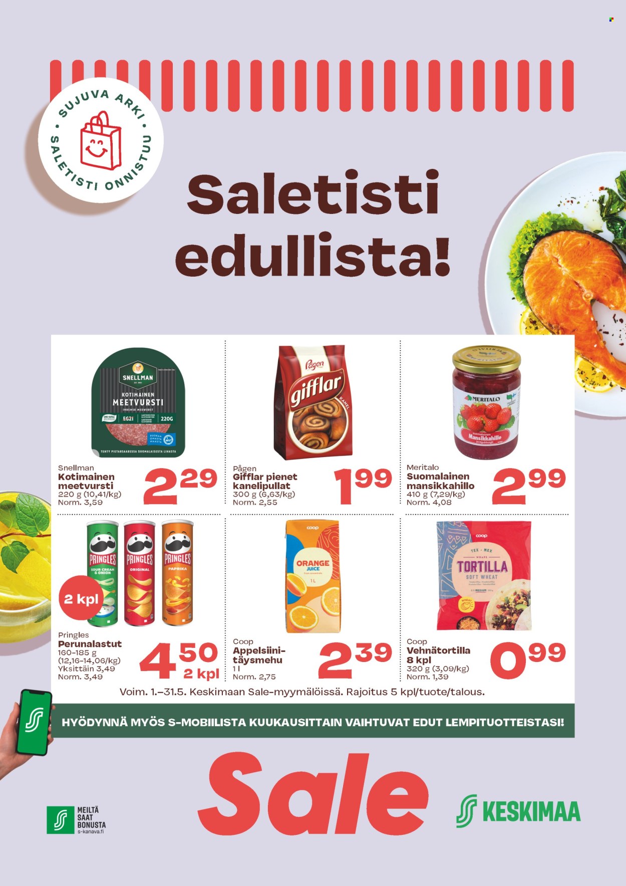 Sale tarjouslehti  - 01.05.2025 - 31.05.2025.
