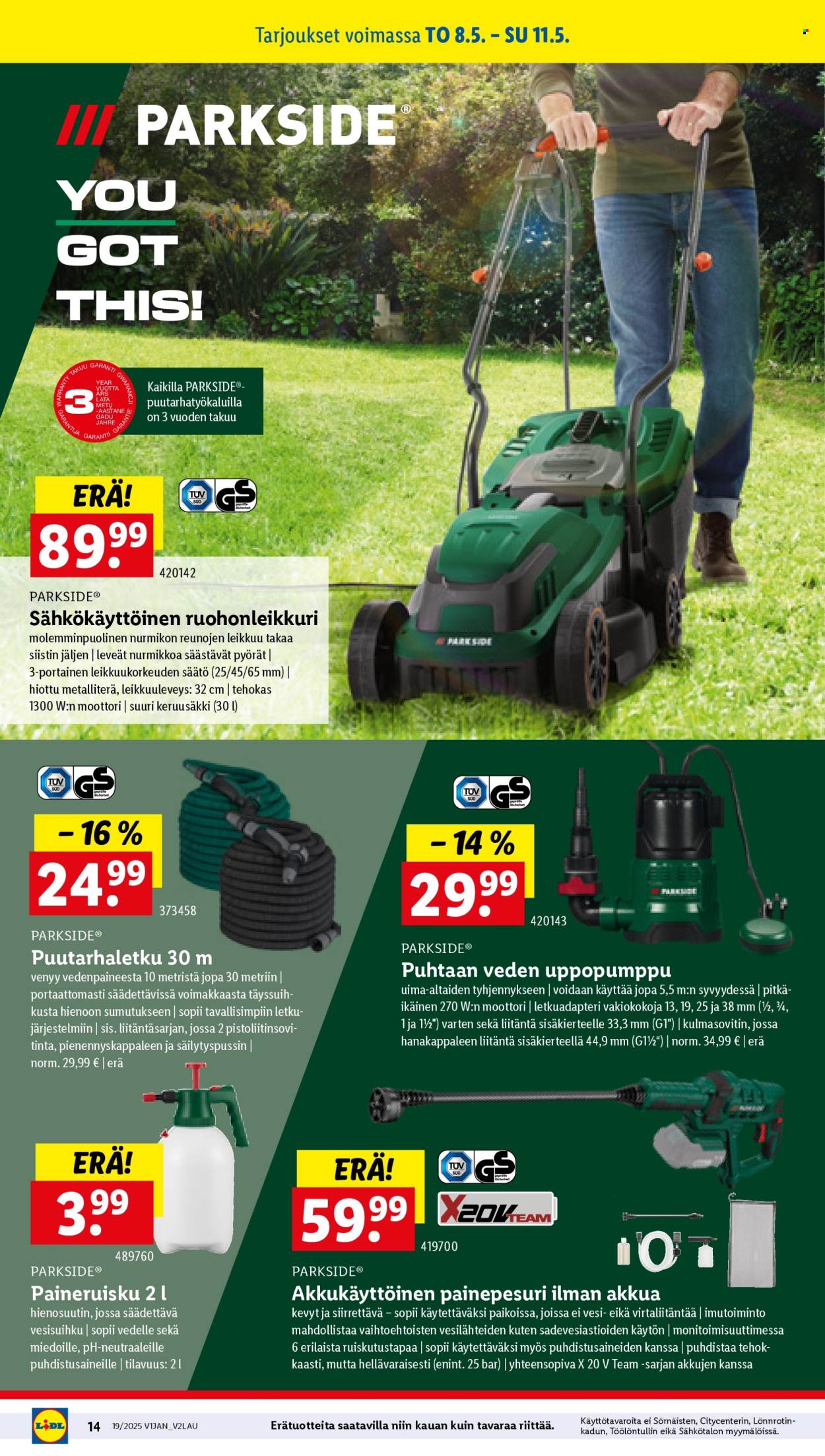 Lidl tarjouslehti  - 08.05.2025 - 14.05.2025.