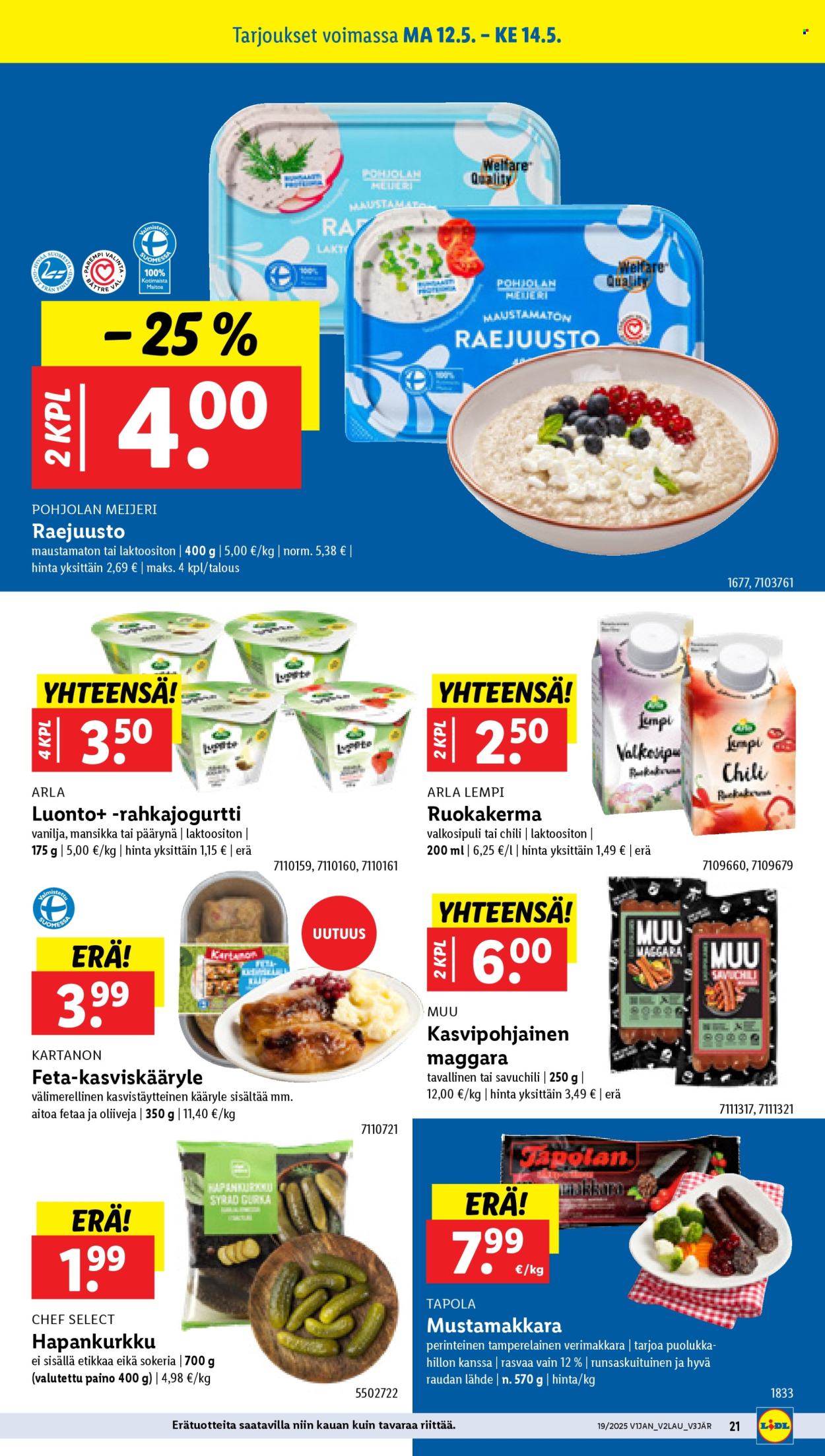 Lidl tarjouslehti  - 08.05.2025 - 14.05.2025.