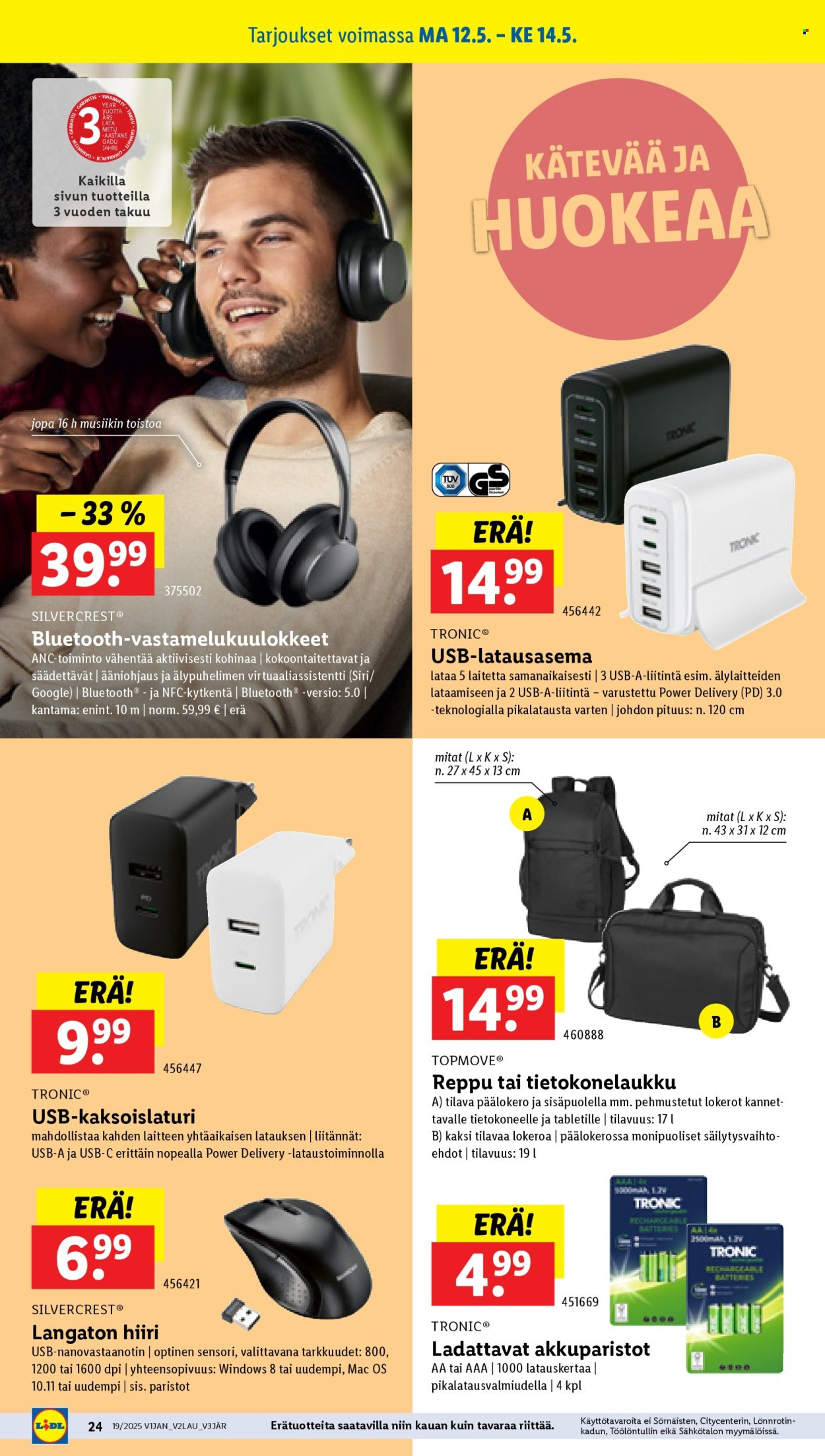 Lidl tarjouslehti  - 08.05.2025 - 14.05.2025.