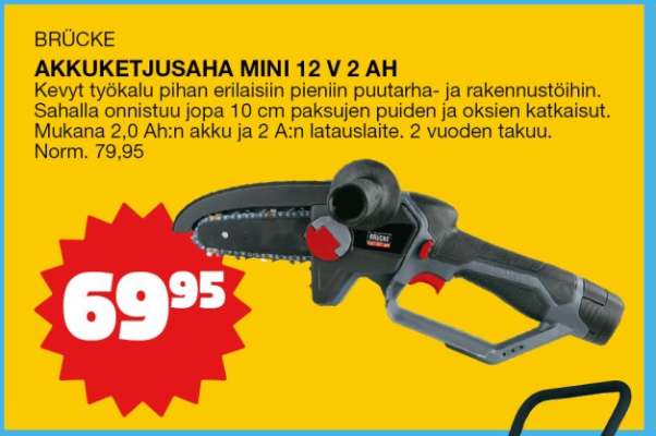 BRÜCKE AKKUKETJUSAHA MINI 12 V 2 AH