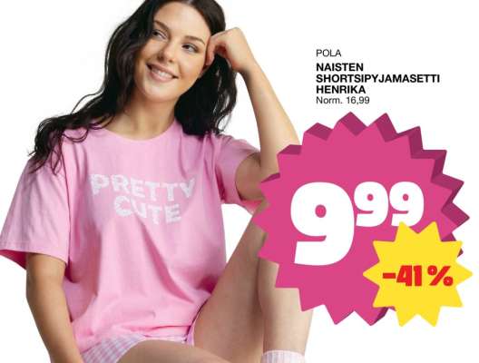 NAISTEN SHORTSIPYJAMASETTI HENRIKA
