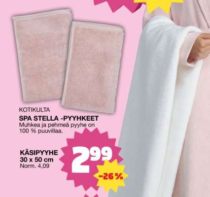 SPA STELLA -PYYHKEET