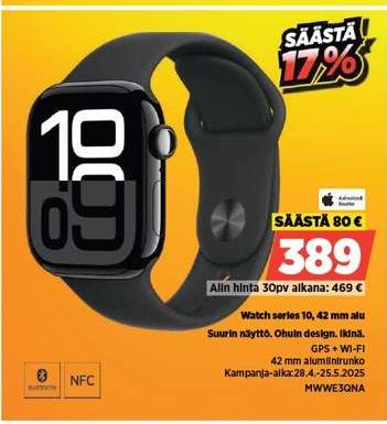 Watch series 10, 42 mm alu