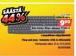Langallinen näppäimistö