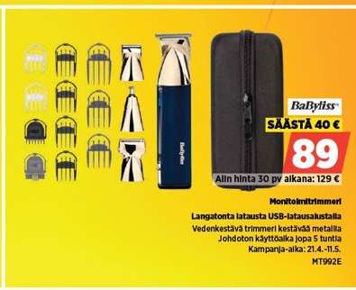 BaByliss Monitoimitrimmeri