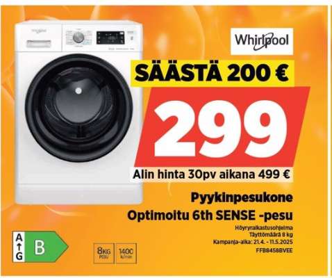 Whirlpool Pyykinpesukone