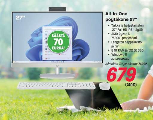 All-in-One pöytäkone 27”