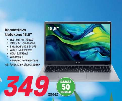 Kannettava tietokone 15,6"
