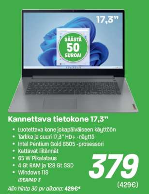 Kannettava tietokone 17,3”