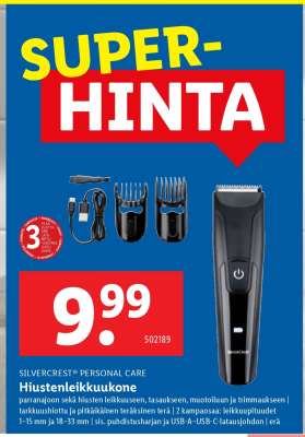 Hiustenleikkuukone