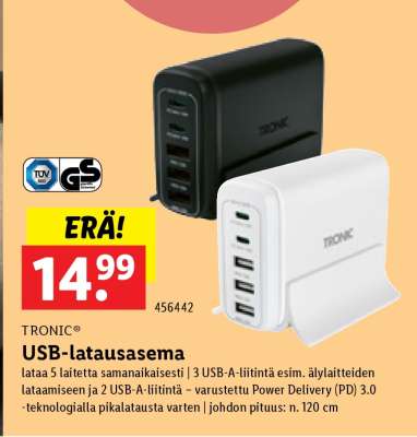TRONIC® USB-latausasema