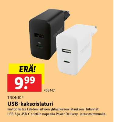 USB-kaksoislaturi