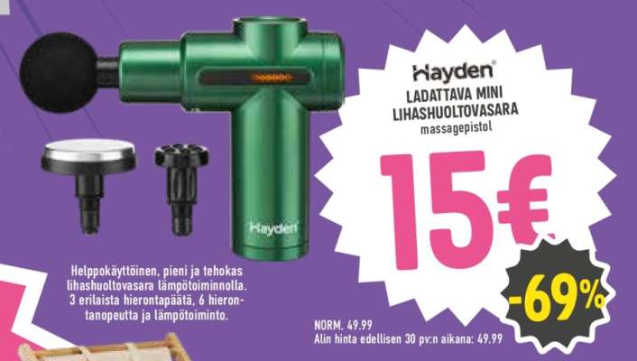 Hayden LADATAAVA MINI LIHASHUOLTOVASARA