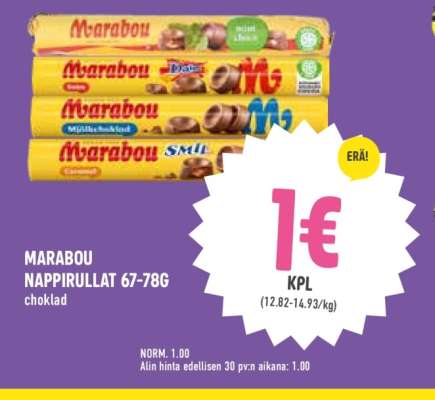 Marabou Nappirullat 67-78g