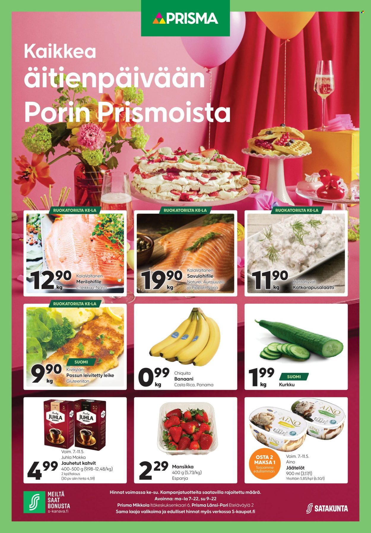 Prisma tarjouslehti  - 07.05.2025 - 11.05.2025.