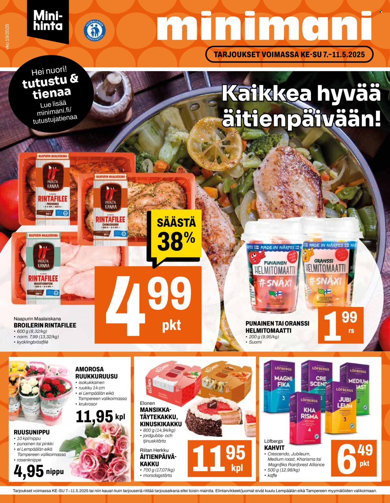 Minimani tarjouslehti  - 07.05.2025 - 11.05.2025.