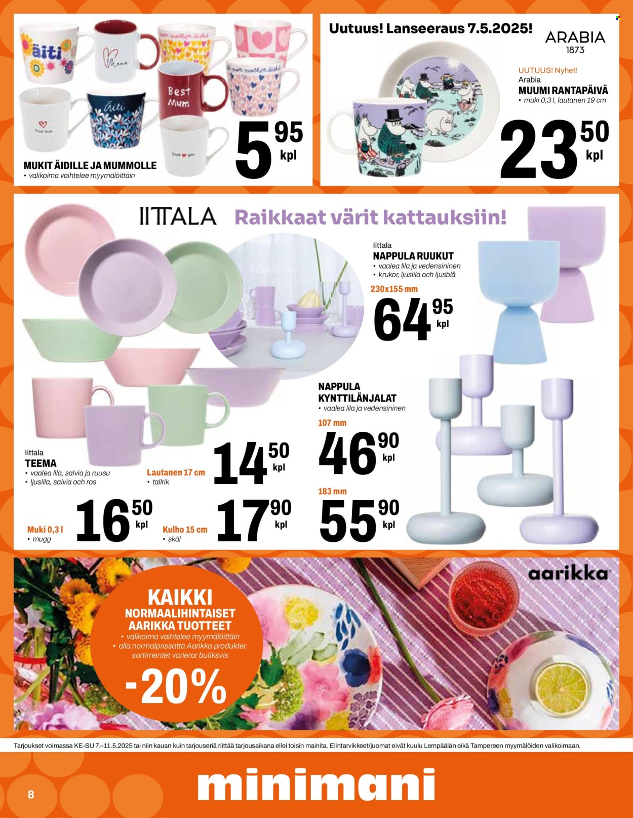Minimani tarjouslehti  - 07.05.2025 - 11.05.2025.