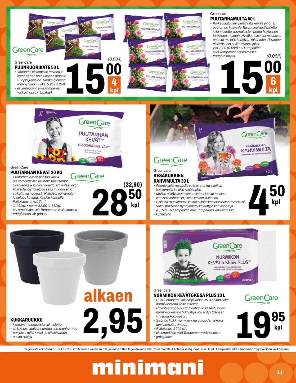 Minimani tarjouslehti  - 07.05.2025 - 11.05.2025.